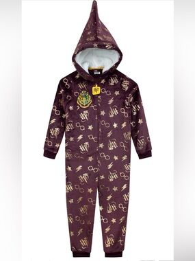 Harry Potter Onesie For Girls Hogwarts Girls Onesie PJ Gryffindor NWT Size 14